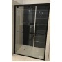 Marini Matte Black Semi-Frameless Wall To Wall Sliding Door 1400-1510 * 1950